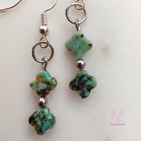 🌟 ARIANRHOD — Celtic Goddess of Destiny & Sacred Alignment (Turquoise Earrings) - Picture 2 of 5